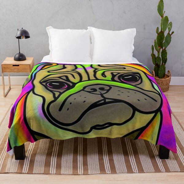 Item preview, Cute Colorful Pop Art Pug designed and sold by pugmom4.
