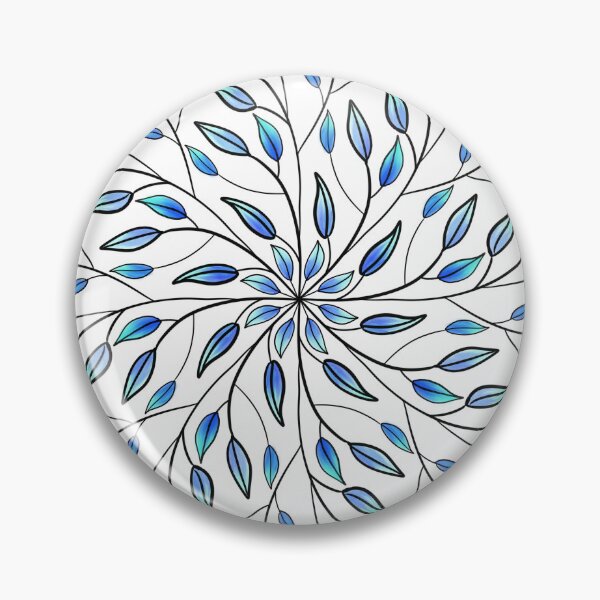 Item preview, Blue Leaves Mandala designed and sold by CarrieBrose.