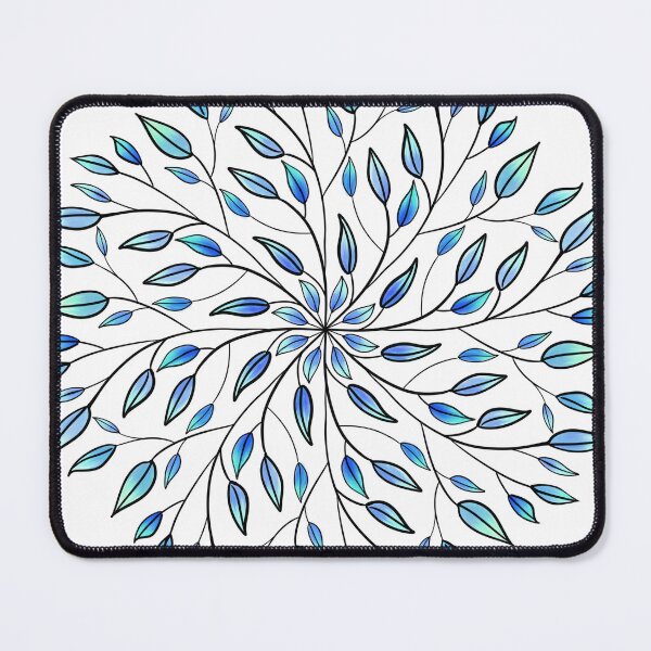 Item preview, Blue Leaves Mandala designed and sold by CarrieBrose.
