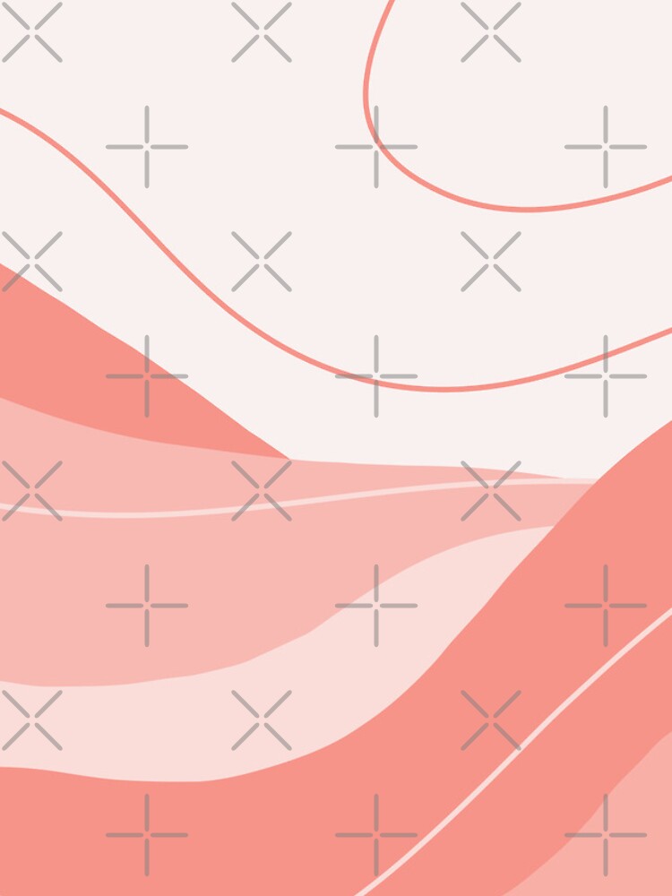 Thumbnail 4 of 4, Samsung Galaxy Phone Case, Pink Waves Abstract Pattern designed and sold by leBoosh-Designs.