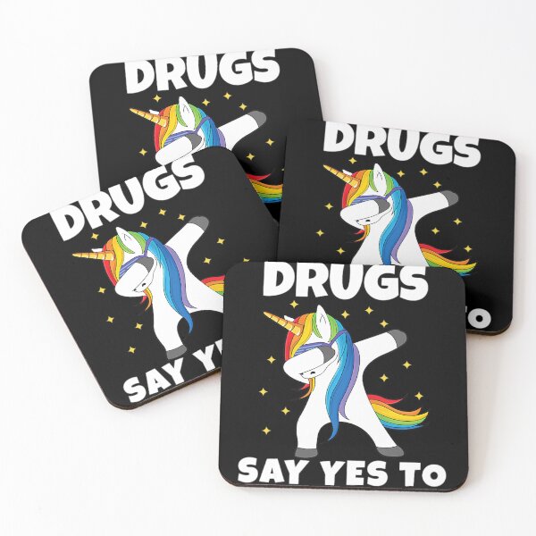 Item preview, Womens Say No To Drugs Say Yes To Unicorns Red Ribbon Week V-Neck T-Shirt designed and sold by lht6474.