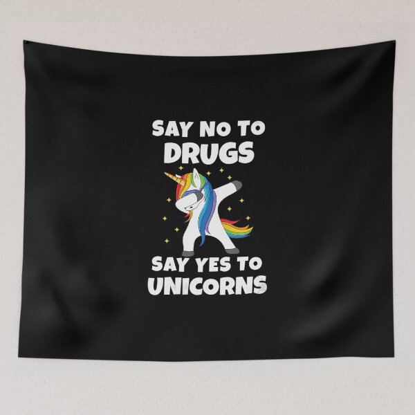 Item preview, Womens Say No To Drugs Say Yes To Unicorns Red Ribbon Week V-Neck T-Shirt designed and sold by lht6474.