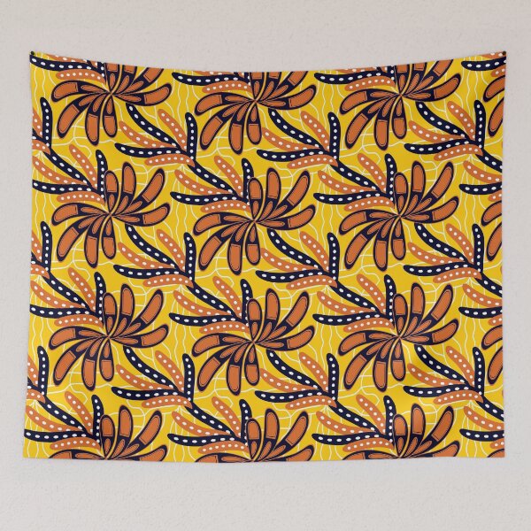 Item preview, African ethnic traditional yellow pattern. designed and sold by CuteBeeDesign.