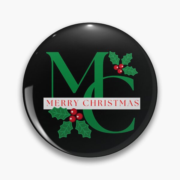 Item preview, Merry Christmas holly and berries monogram New Christmas Design designed and sold by tranquilbeach.