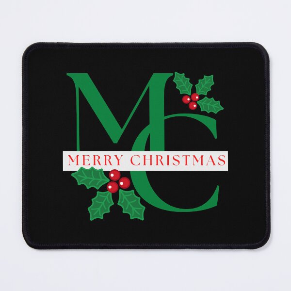 Item preview, Merry Christmas holly and berries monogram New Christmas Design designed and sold by tranquilbeach.