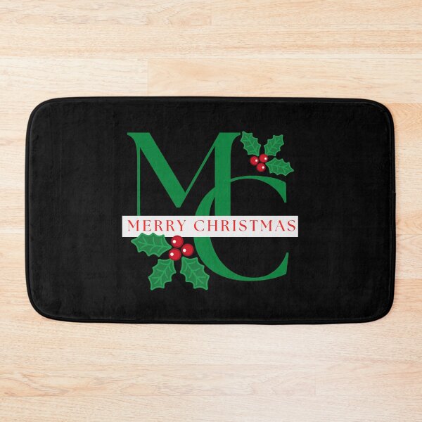 Item preview, Merry Christmas holly and berries monogram New Christmas Design designed and sold by tranquilbeach.