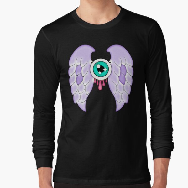 Pastel Goth | Winged Eye | Black Long Sleeve T-Shirt