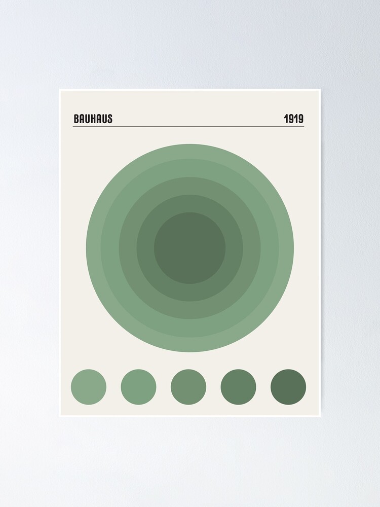 Green Bauhaus Poster