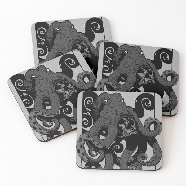 Item preview, Lovecraftian Cthulhu Inspired Octopus and Skull with Bubbles designed and sold by Jason Roll.
