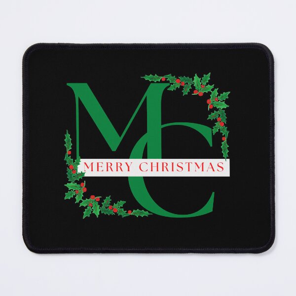 Item preview, Merry Christmas holly garland and berries monogram New Christmas Design designed and sold by tranquilbeach.
