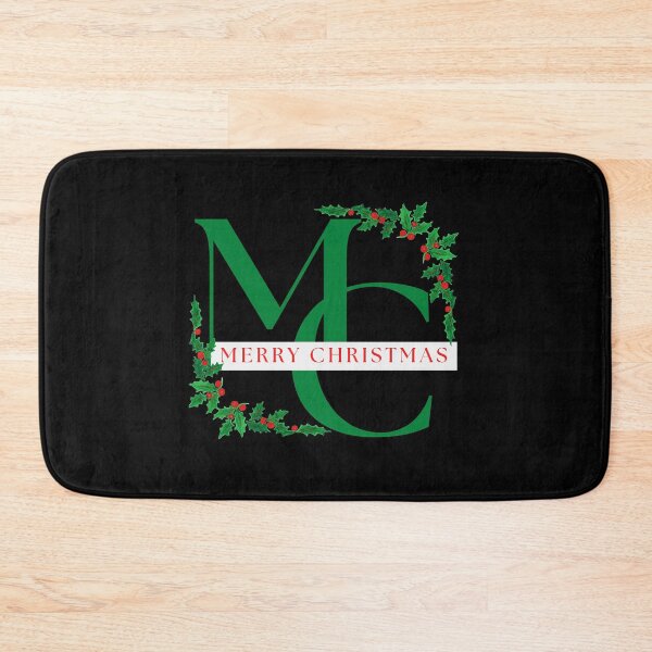 Item preview, Merry Christmas holly garland and berries monogram New Christmas Design designed and sold by tranquilbeach.