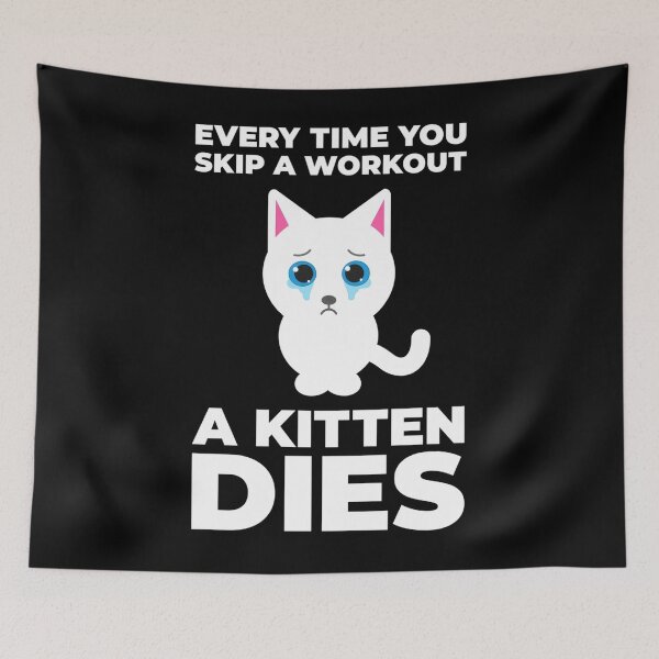 Item preview, Funny Workout Motivation Cat Classic  designed and sold by kajmanbleahz.