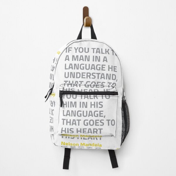 Item preview, Motivational Quotes: Talk To A Man from Nelson Mandela designed and sold by Viability Creative.
