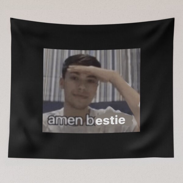 Item preview, georgenotfound amen bestie meme   designed and sold by impalaso.