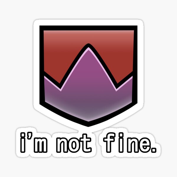 "I'm Not Fine" Damage Down [FFXIV]  Sticker