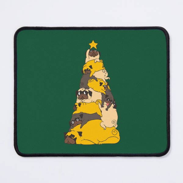 Item preview, Christmas Tree Pugs designed and sold by Huebucket.
