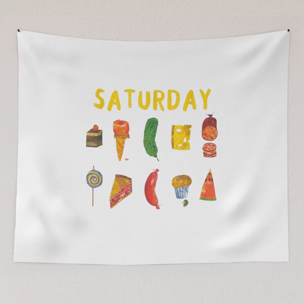 Item preview, hungry caterpillars saturday funny fruit lover vegan designed and sold by CarlFio.