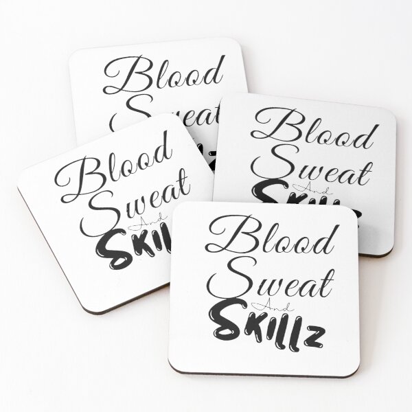 Item preview, Blood Sweat and Skillz designed and sold by StikEmUp Stickers .