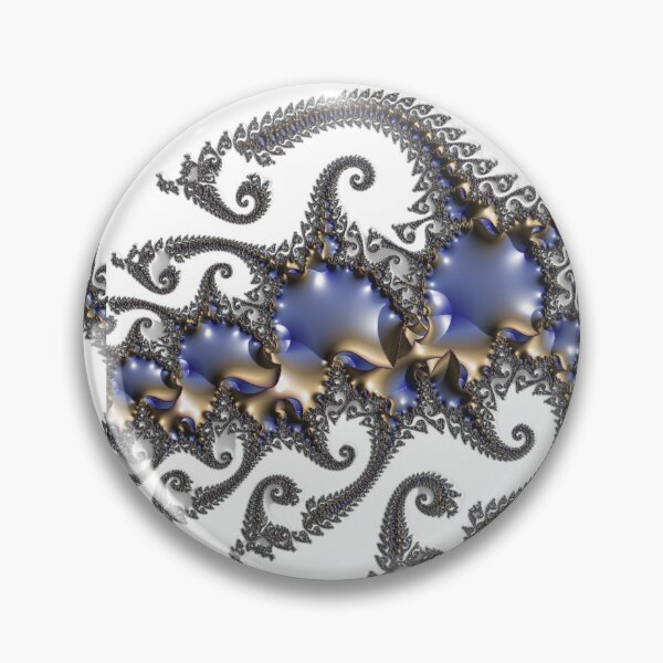 Item preview, Fractal Azul Celestial | Generador de Arte Fractal | Arte Fractal Metálico designed and sold by JillyJ05.