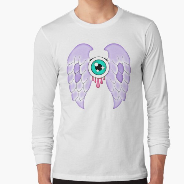 Pastel Goth | Winged Eye | White Long Sleeve T-Shirt