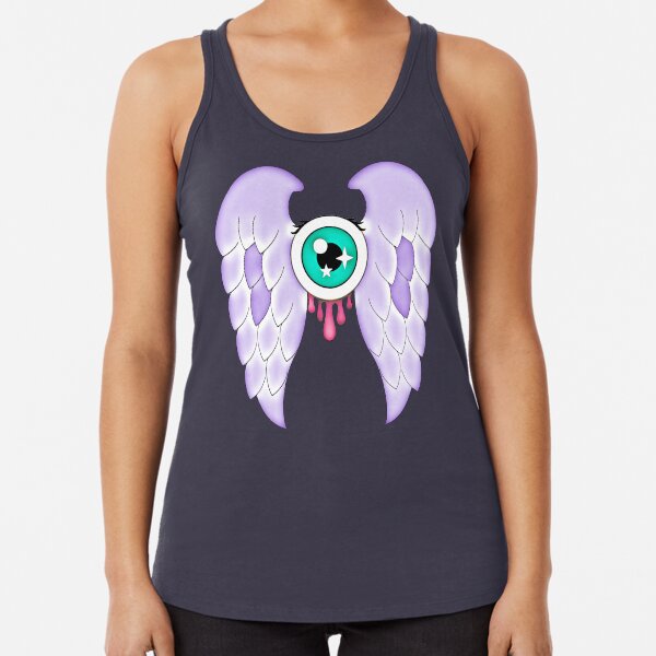Pastel Goth | Winged Eye | Purple Racerback Tank Top
