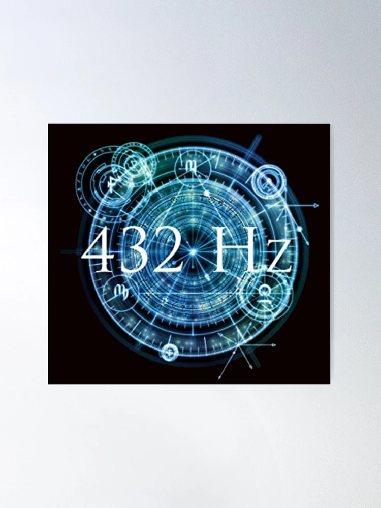 528hz 432Hz golden ratio 369 chakra healing sleep music tuning solfeggio  vibration | Poster