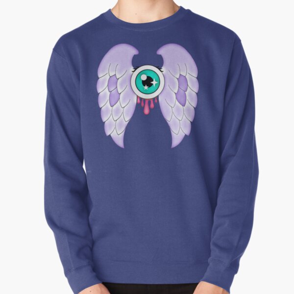 Pastel Goth | Winged Eye | Aquamarine Pullover Sweatshirt