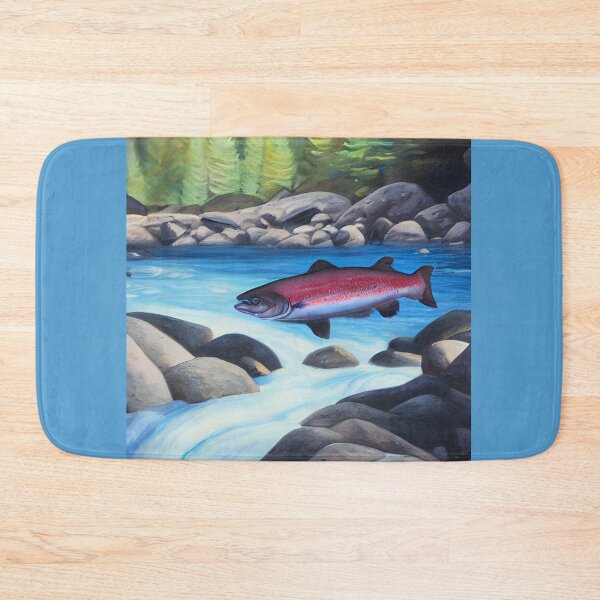 Item preview, Salmon Up-River designed and sold by NitaBond.
