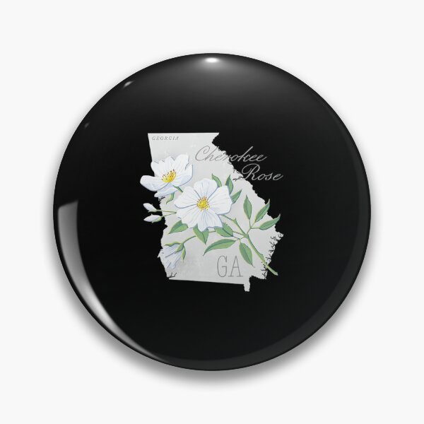 Artikelvorschau, Georgia State Flower Cherokee Rose Kunst von Jen Montgomery Jen Montgomery transparent entworfen und verkauft von impalaso.