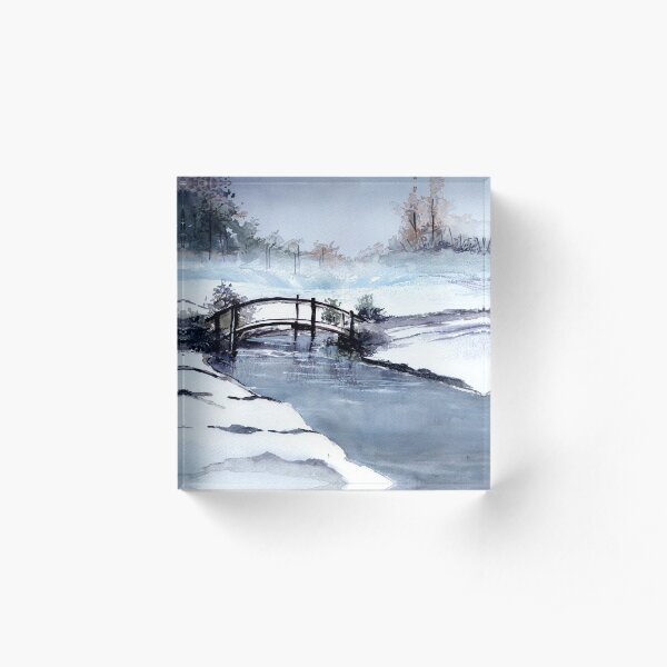 Ice Scape 2 Acrylic Block