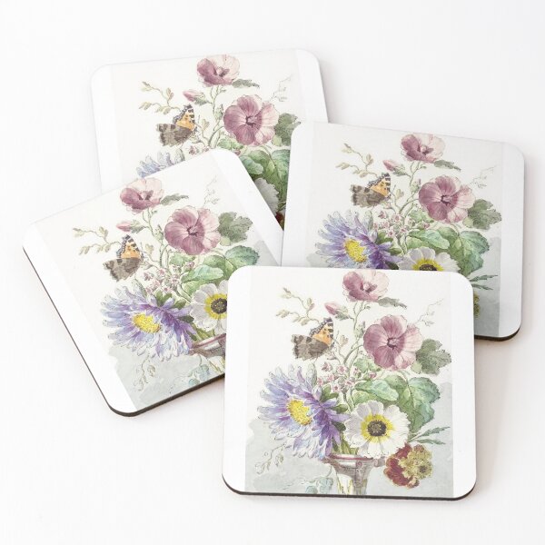 Item preview, Vintage Watercolor Bouquet of Flowers with Butterfly  designed and sold by artemisxluna89.