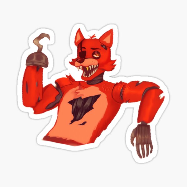 FNAF Foxy Sticker Sticker for Sale by NebulaDunes