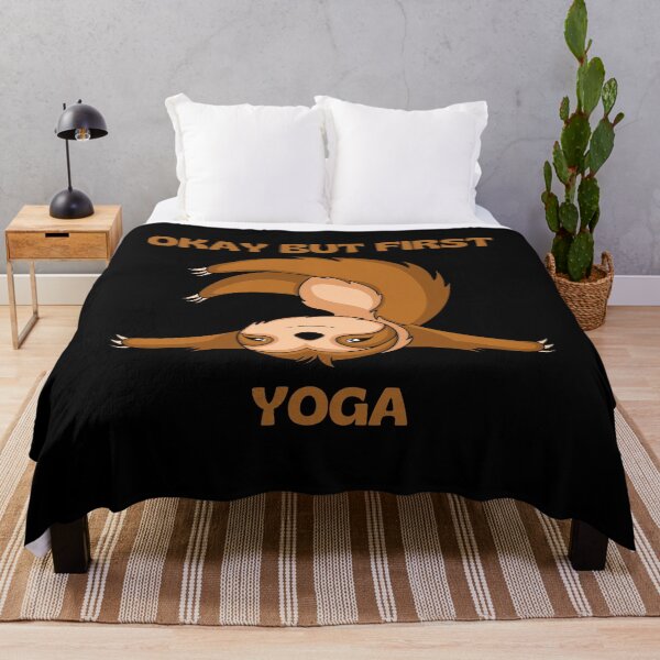 Item preview, Está bien, pero el primer perezoso de yoga en postura de yoga designed and sold by RockBeeDesigns.