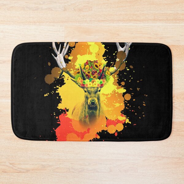 Item preview, Abstract mullet color deer design, deer head, wildlife, zoo animals designed and sold by bluehatgraphics.