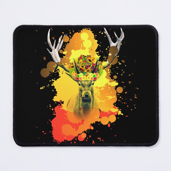 Item preview, Abstract mullet color deer design, deer head, wildlife, zoo animals designed and sold by bluehatgraphics.