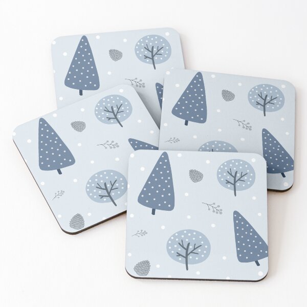 Item preview, Winter blue trees designed and sold by ComfyStore.