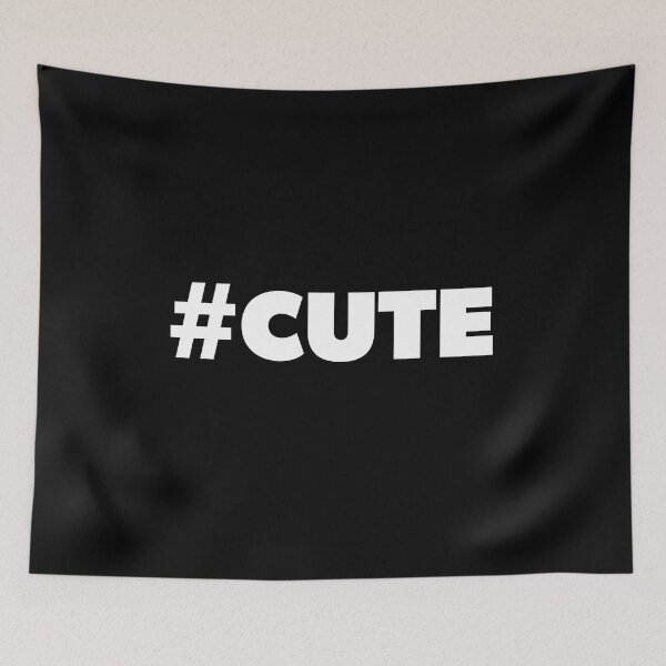 Item preview, #Cute social media hashtag designed and sold by RoguePixel.