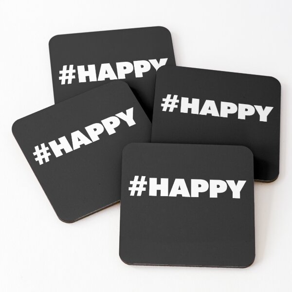 Artikelvorschau, #Happy social media hashtag entworfen und verkauft von RoguePixel.
