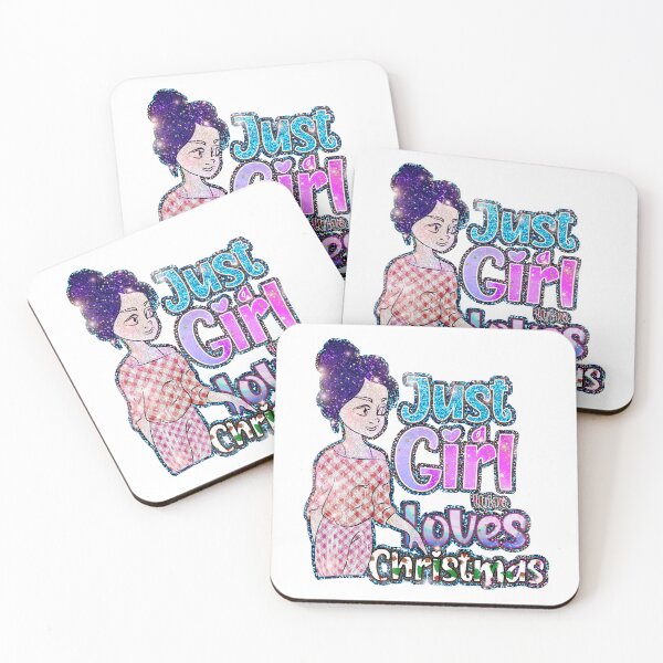 Item preview, Merry Christmas Quotes :Christmas Sayings , just a Girl Who Loves Christmas  designed and sold by sweary12.