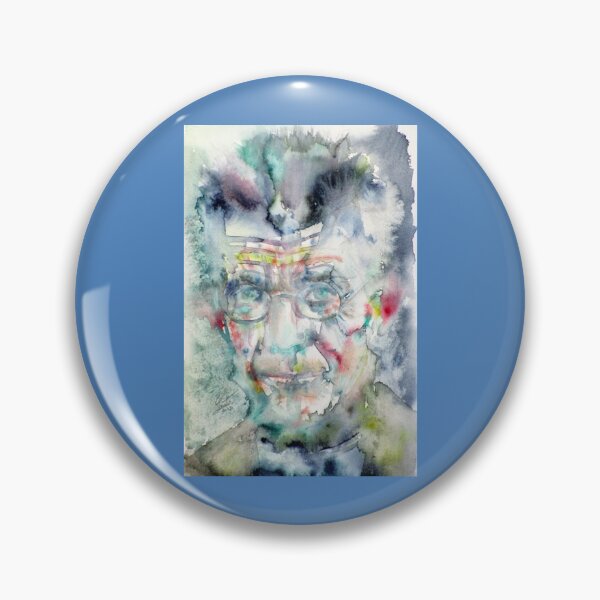 Item preview, SAMUEL BECKETT - watercolor portrait. designed and sold by rosehong.