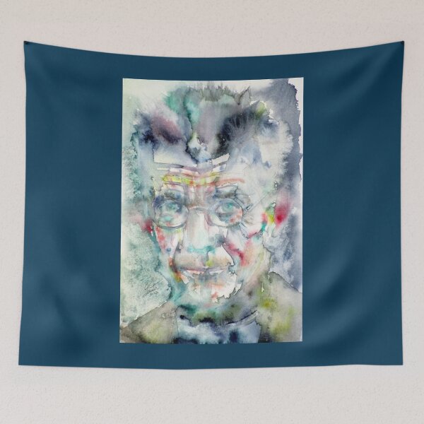 Item preview, SAMUEL BECKETT - watercolor portrait. designed and sold by rosehong.
