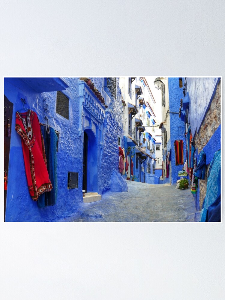 Poster Carte du Monde - Chefchaouen