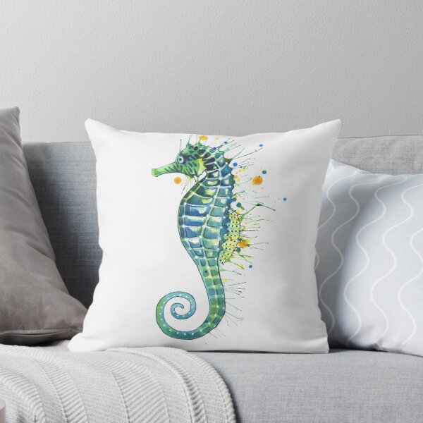 Item preview, Seahorse - Green designed and sold by SamNagelArt.