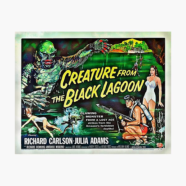 Let's Go for a Swim! 1954 Horror Flick Photographic Print