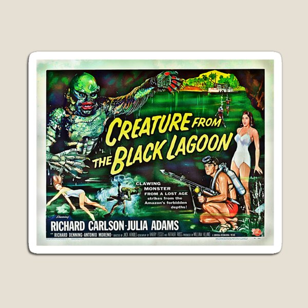Let's Go for a Swim! 1954 Horror Flick Magnet