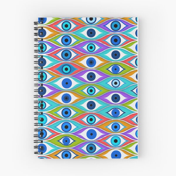 Item preview, Colorful Evil Eye protection pattern designed and sold by k9printart.
