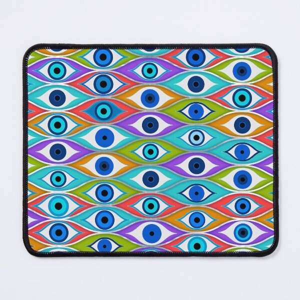 Item preview, Colorful Evil Eye protection pattern designed and sold by k9printart.