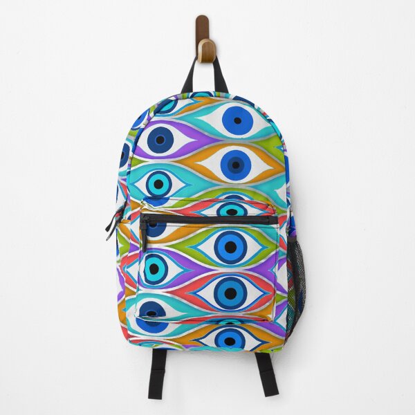 Item preview, Colorful Evil Eye protection pattern designed and sold by k9printart.