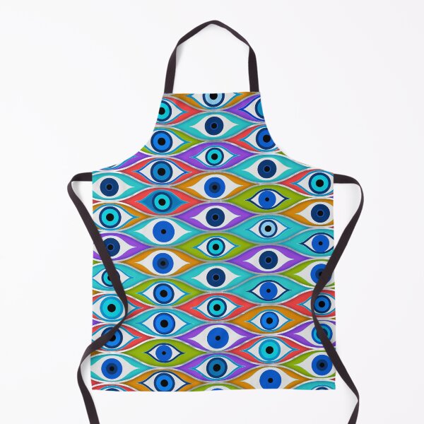 Item preview, Colorful Evil Eye protection pattern designed and sold by k9printart.