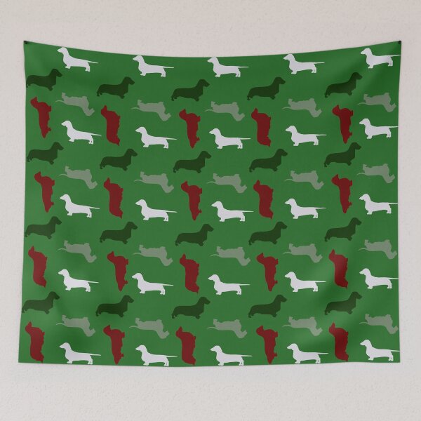 Item preview, "Holly Berry" - Christmas Dachshund Pattern  designed and sold by CanisPicta.